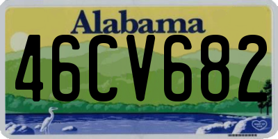 AL license plate 46CV682