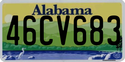 AL license plate 46CV683