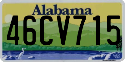 AL license plate 46CV715
