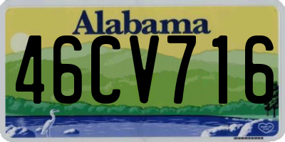 AL license plate 46CV716