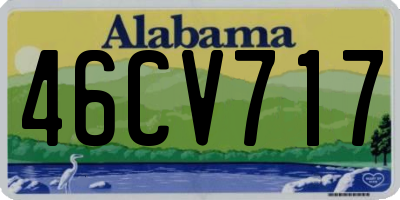 AL license plate 46CV717
