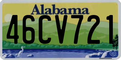 AL license plate 46CV721