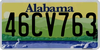 AL license plate 46CV763