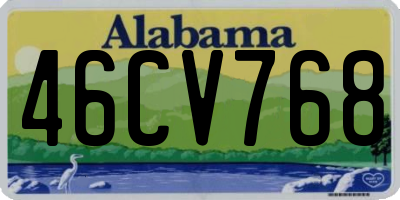 AL license plate 46CV768