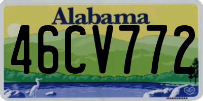 AL license plate 46CV772