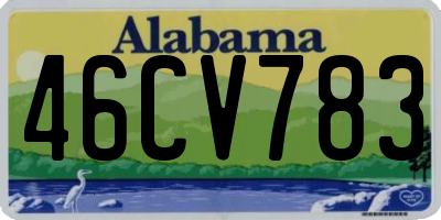 AL license plate 46CV783