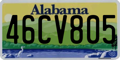 AL license plate 46CV805