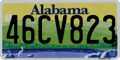 AL license plate 46CV823