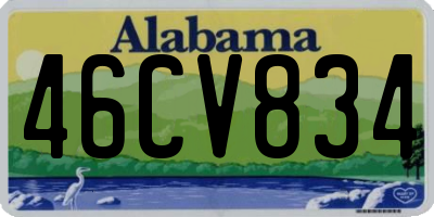 AL license plate 46CV834