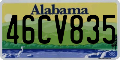 AL license plate 46CV835