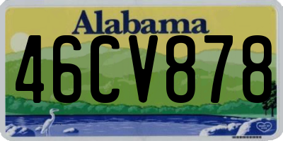 AL license plate 46CV878