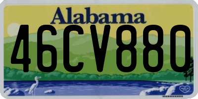 AL license plate 46CV880