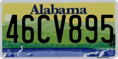 AL license plate 46CV895