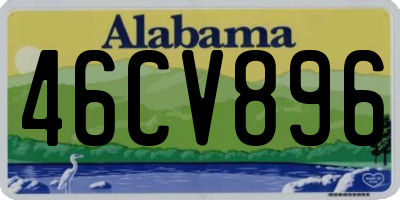 AL license plate 46CV896