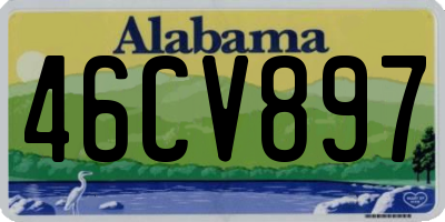 AL license plate 46CV897