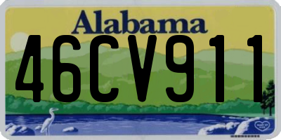 AL license plate 46CV911