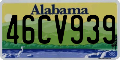 AL license plate 46CV939