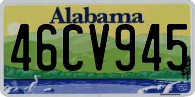 AL license plate 46CV945