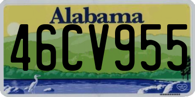 AL license plate 46CV955