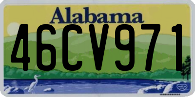 AL license plate 46CV971