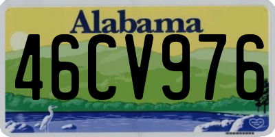 AL license plate 46CV976