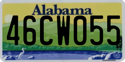 AL license plate 46CW055