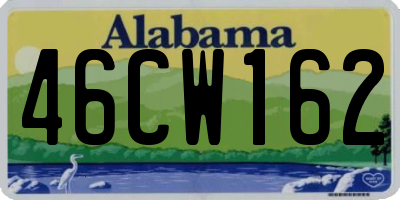 AL license plate 46CW162