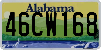 AL license plate 46CW168