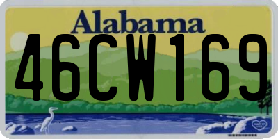 AL license plate 46CW169