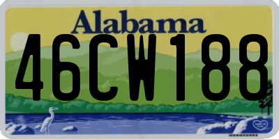 AL license plate 46CW188