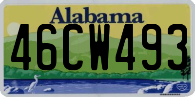 AL license plate 46CW493