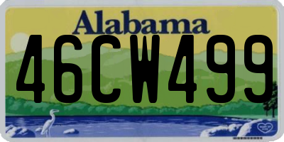 AL license plate 46CW499