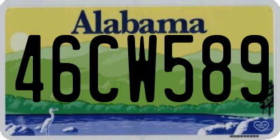 AL license plate 46CW589