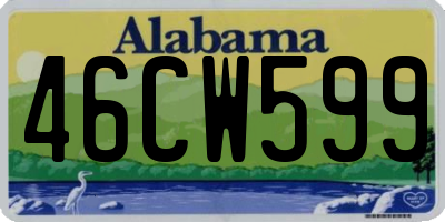 AL license plate 46CW599