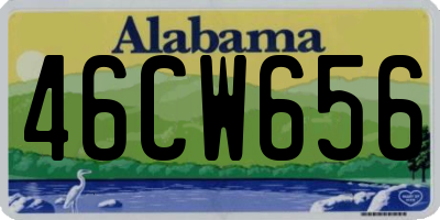 AL license plate 46CW656
