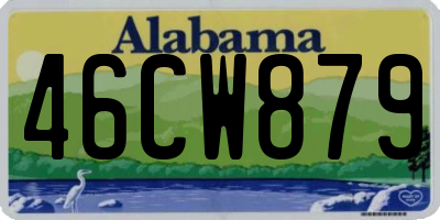 AL license plate 46CW879