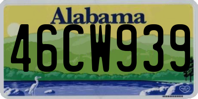 AL license plate 46CW939
