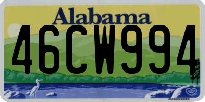 AL license plate 46CW994