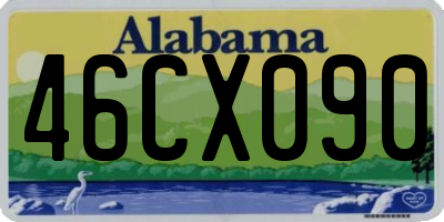 AL license plate 46CX090