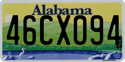 AL license plate 46CX094
