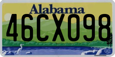 AL license plate 46CX098
