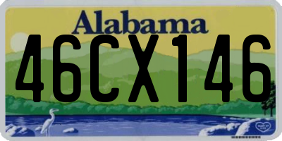 AL license plate 46CX146