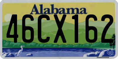 AL license plate 46CX162