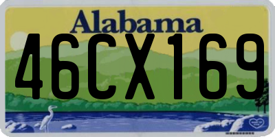 AL license plate 46CX169