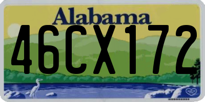 AL license plate 46CX172