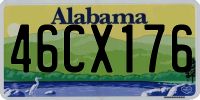 AL license plate 46CX176
