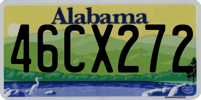 AL license plate 46CX272