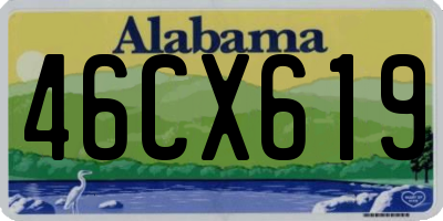 AL license plate 46CX619