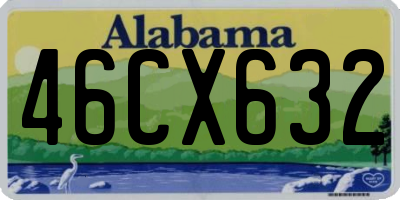 AL license plate 46CX632