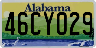 AL license plate 46CY029